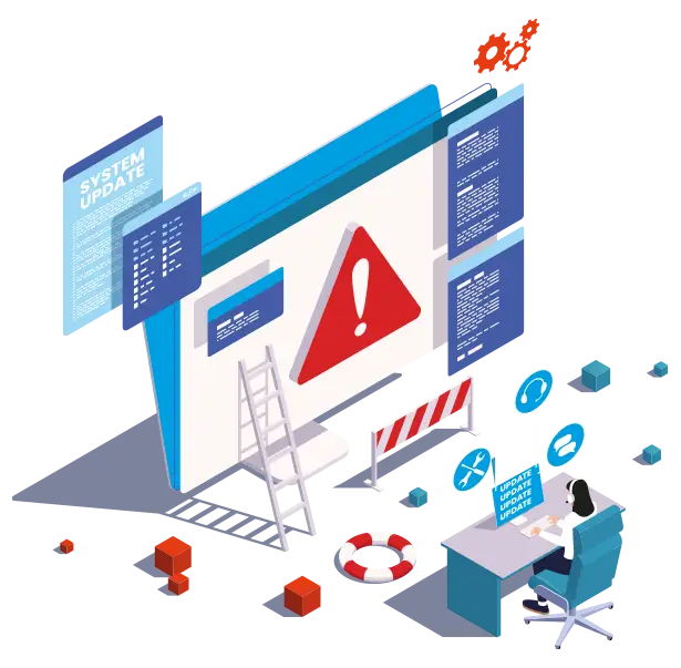 mantenimiento paginas web ilustracion